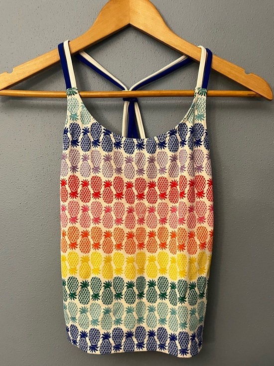 Boden Other - Boden Rainbow Pineapple Print Tankini Top